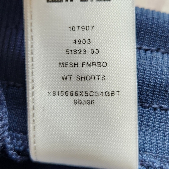 NWT True Religion "Embroidered Jersey Mesh Sweat Shorts" Navy Blue | Men's 3XL - Picture 11 of 13